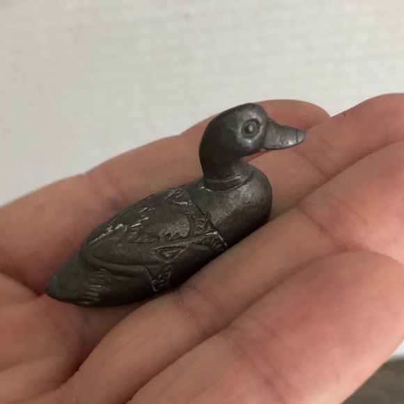 Vtg Decorative Lead Duck - Picture 3 of 13